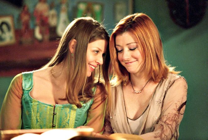 Tara Maclay (Amber Benson) and Willow Rosenberg (Alyson Hannigan) were a happy couple on "Buffy the Vampire Slayer" until a bullet felled Tara, which led to much outrage from fans. (<a href="index.php?page=&url=http%3A%2F%2Fwww.cnn.com%2F2013%2F09%2F06%2Fshowbiz%2Ffan-backlash-dancing-fifty-batman%2Findex.html%3Firef%3Dallsearch">But what else is new?</a>)