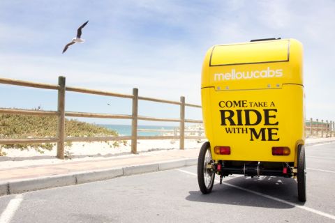 South African startup Mellowcabs offer a sustainable taxi solution, as well as in-cab tablets running adverts tailored to the cab's location.