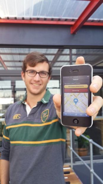 Zapacab is an app that lets passengers locate taxi drivers, order a cab at the touch of a button, and then follow the cab's movements.