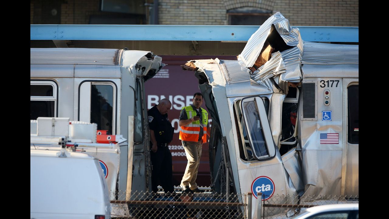 A Chicago commuter train that was parked in a service yard moved onto a rail line and smashed into an oncoming train early Monday, September 30. At least 48 people were injured; 33 of them were transported to hospitals, Forest Park Mayor Anthony Calderone told CNN affiliate WLS. They are believed to have minor injuries.