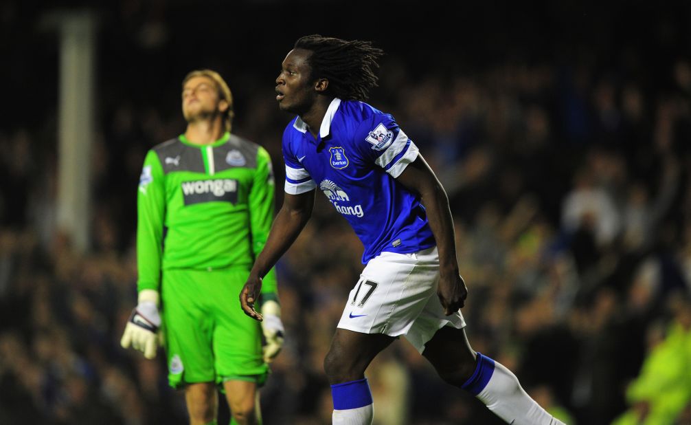 Romelu Lukaku is still only 20 but has already won 20 full international caps. Arguably the jewel in Belgium's emerging crop of stars, many observers think he is Chelsea's best striker, though he is spending this season on loan at Everton. Here Lukaku, who was born in Antwerp, celebrates after scoring against Newcastle in the English Premier League.