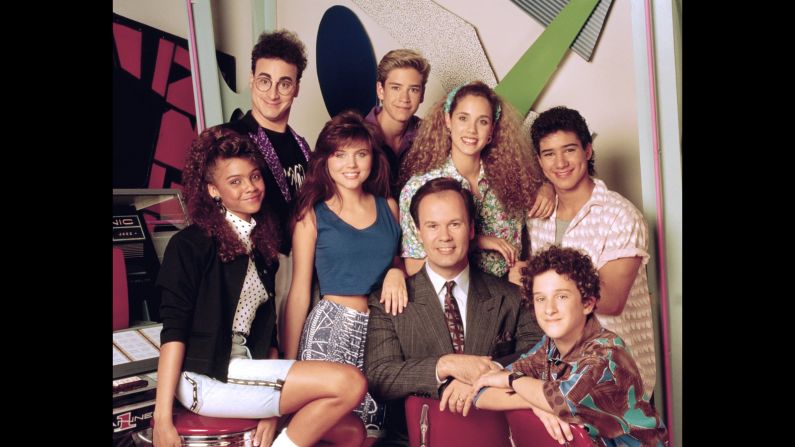 Although "Saved By the Bell" got its start in 1989, the half-hour comedy helped define a generation and is still<em> </em>popular in syndication. We don't care <a href="index.php?page=&url=http%3A%2F%2Fcelebritybabies.people.com%2F2013%2F09%2F30%2Fmark-paul-gosselaar-welcomes-son-dekker-edward%2F" target="_blank" target="_blank">how many kids Mark-Paul Gosselaar has</a> or <a href="index.php?page=&url=http%3A%2F%2Fremotecontrol.mtv.com%2F2013%2F09%2F27%2Fmario-lopez-elizabeth-berkley-extra-saved-by-the-bell-trivia%2F" target="_blank" target="_blank">how many hosting gigs Mario Lopez picks up</a>, they're both eternally Zack and Slater to us. (Same goes for you, Elizabeth "I'm so excited!" Berkley.)