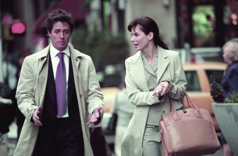 Hugh Grant and the actress have chemistry in 2002's "Two Weeks Notice." 