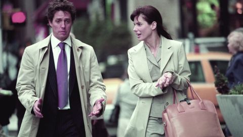 Hugh Grant and the actress have chemistry in 2002's "Two Weeks Notice."