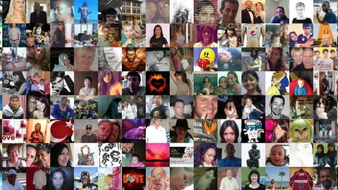 A new interactive site lets you scroll through Facebook profile pics in chronological order.