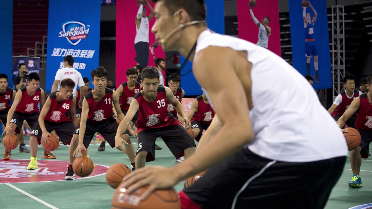 Lin led a session during a basketball camp in Beijing on August 25. It's important to understand your abilities, Lin said, but "you can also understand that it's a team game and that no man is above another person."