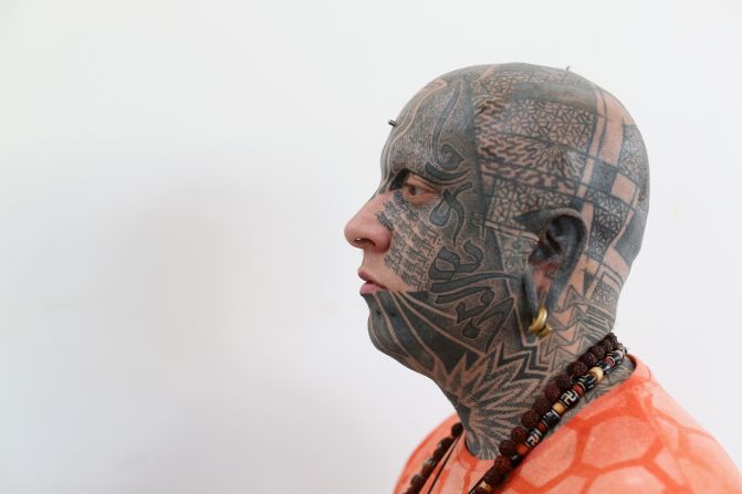 Both themes were a reminder of how tattoos -- worn by sailors, explorers and other exotic types -- have long been intertwined with travel. The tattooed heads on show were harder to interpret -- but at least they returned to tattooing some of its outsider caché. 