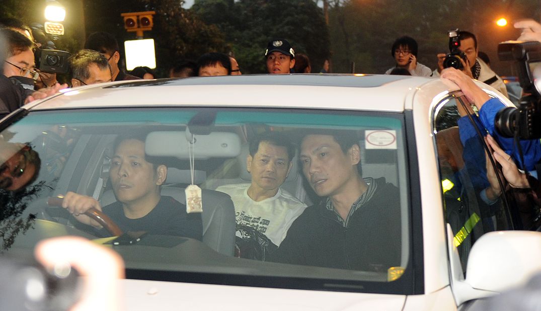 Shown here not living up to his nickname (Broken Tooth), Macau's biggest crime boss Wan Kuok-koi was released from prison in December 2012.