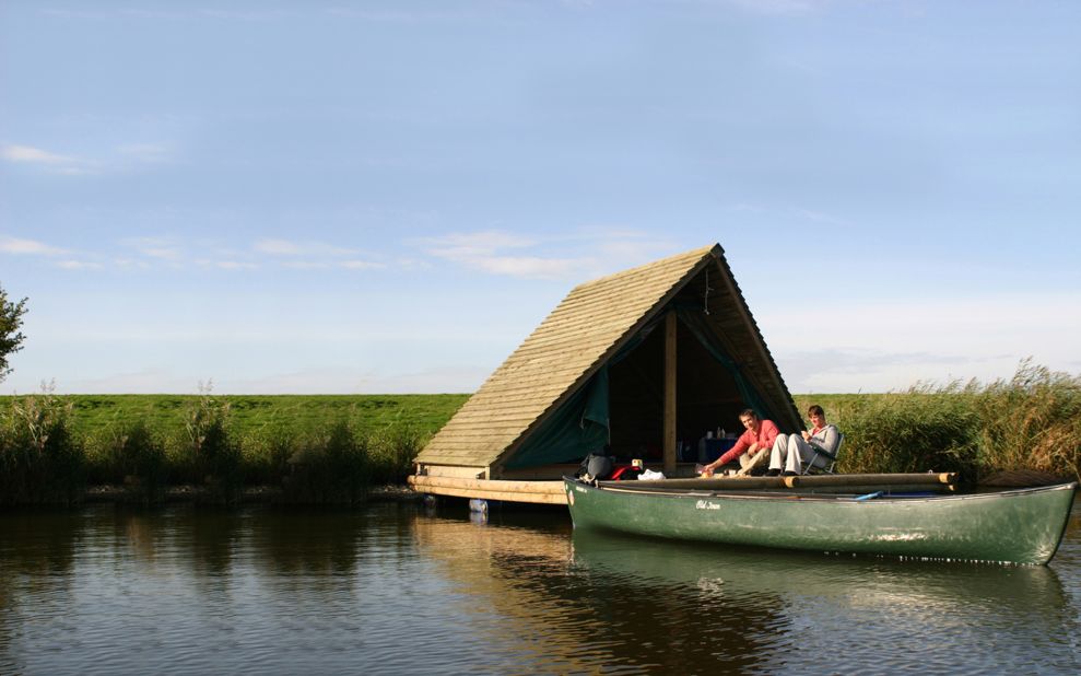 These 129-square-foot "raft tents" are comfortable but basic -- campers bring their own sleeping equipment but garbage bins, gas lights, camp stoves and camp chairs are provided. Each raft comes with its own canoe so guests can check out the river setting.