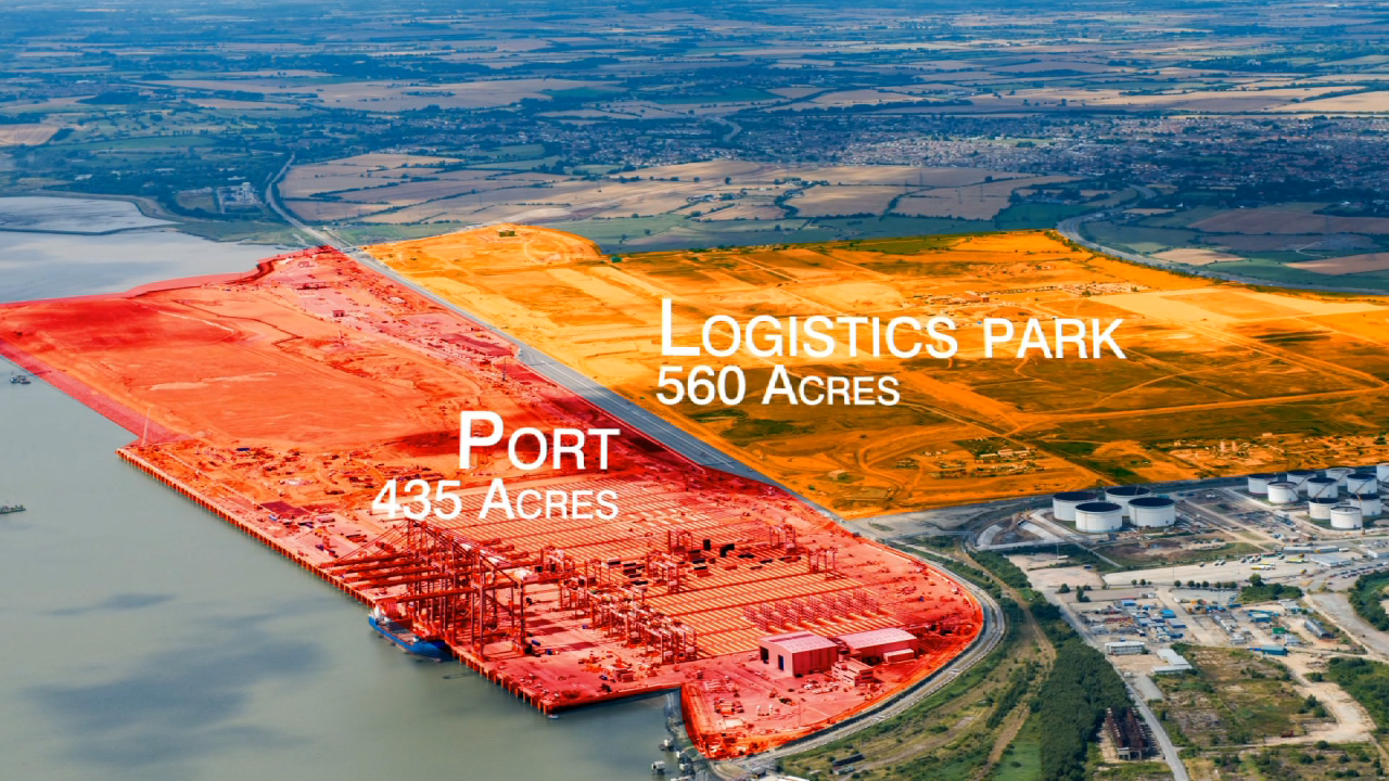 The giant  facility is spread over a 995 acre area and will also host Europe's largest logistics park.