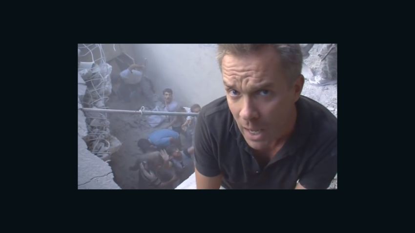 CNN international correspondent Nick Paton Walsh files to camera in Aleppo, Syria.