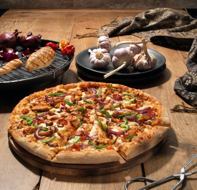 The Hero Chicken Suya pizza was also created specially for Nigerian customers.