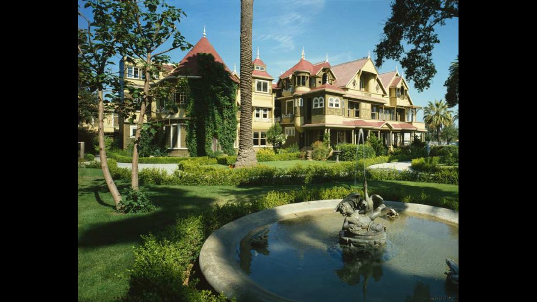 Sarah Winchester built the Winchester Mystery House in San Jose, California, in 1919, hoping to ward off the evil spirits.