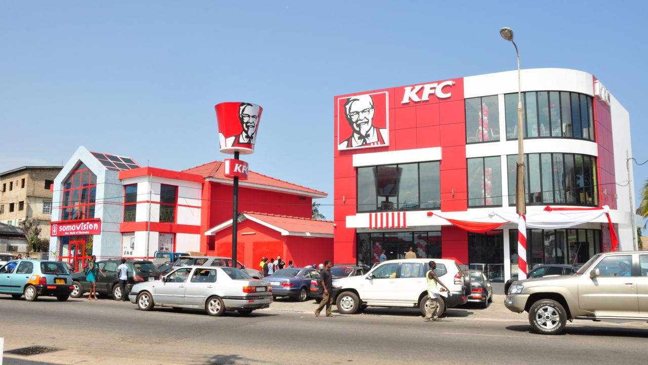 KFC in  Accra, Ghana. The chain has more than 700 restaurants in Africa.