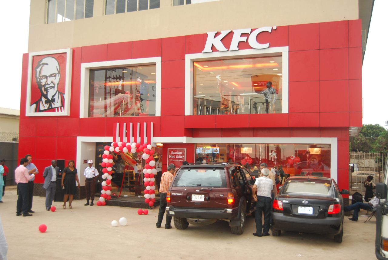 The opening of a new KFC in Ibadan, Nigeria.