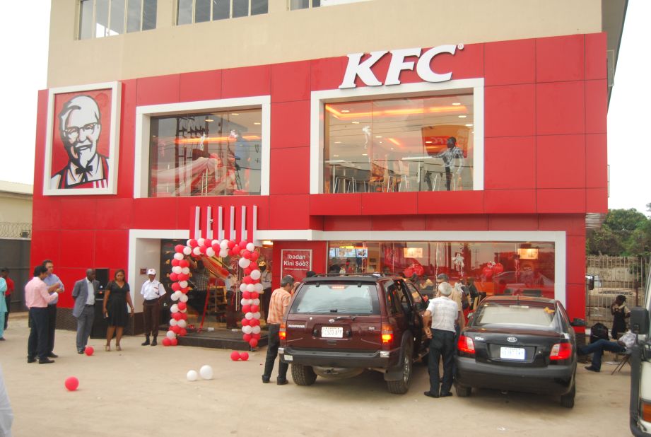 The opening of a new KFC in Ibadan, Nigeria.