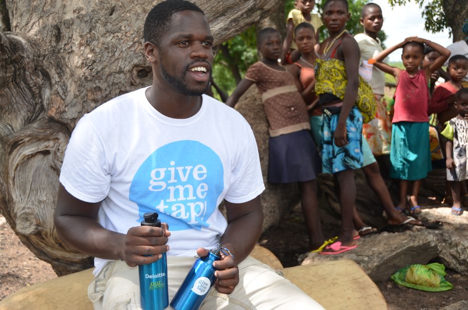 Social entrepreneur Edwin Broni-Mensah launched GiveMeTap -- a free water refill network in the UK.<br />"For every bottle that we sell, we are able to help another person get access to clean drinking water," he says.