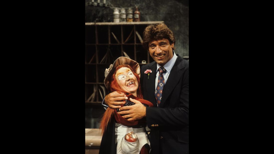 We didn't dig Wilhelmina Witchiepoo's incessant attempts to steal away Jimmy's talking flute, Freddy, but we did think the "H.R. Pufnstuf" (1969-70) character had a wicked ride with the Vroom Broom. Witchiepoo is shown with NFL great Joe Namath.