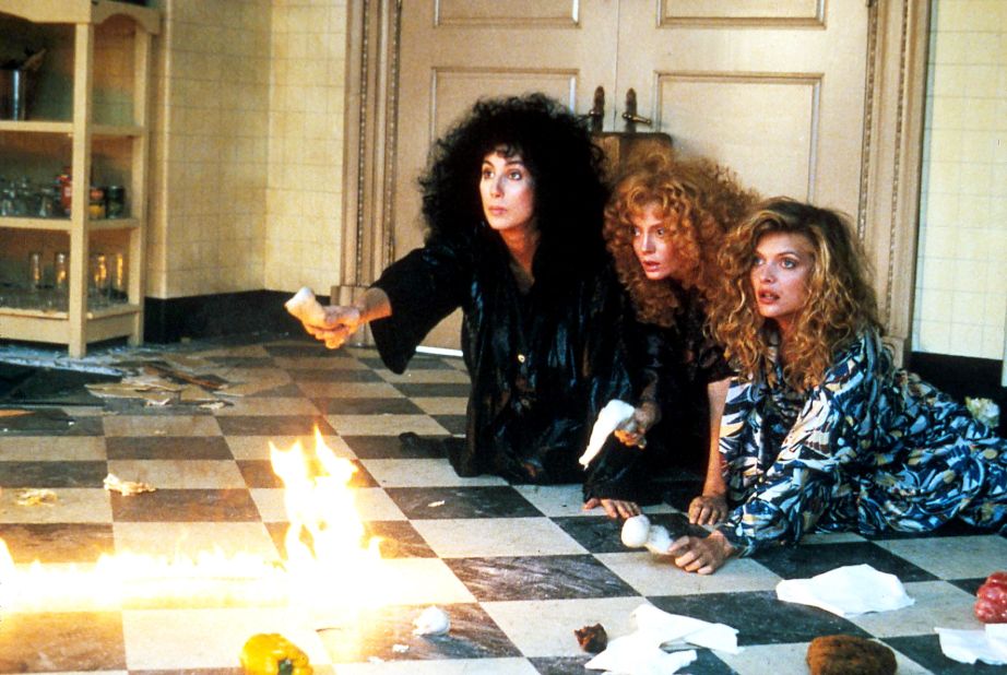 In 1987, Cher, left, Susan Sarandon and Michelle Pfeiffer gifted us with a darkly comic adaptation of John Updike's "The Witches of Eastwick." As three single women unaware of their own power, they accidentally lure the devil right into their idyllic town. 