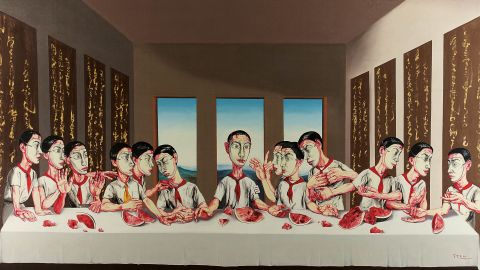 Zeng Fanzhi's The Last Supper scored an auction record for Asian contemporary art.