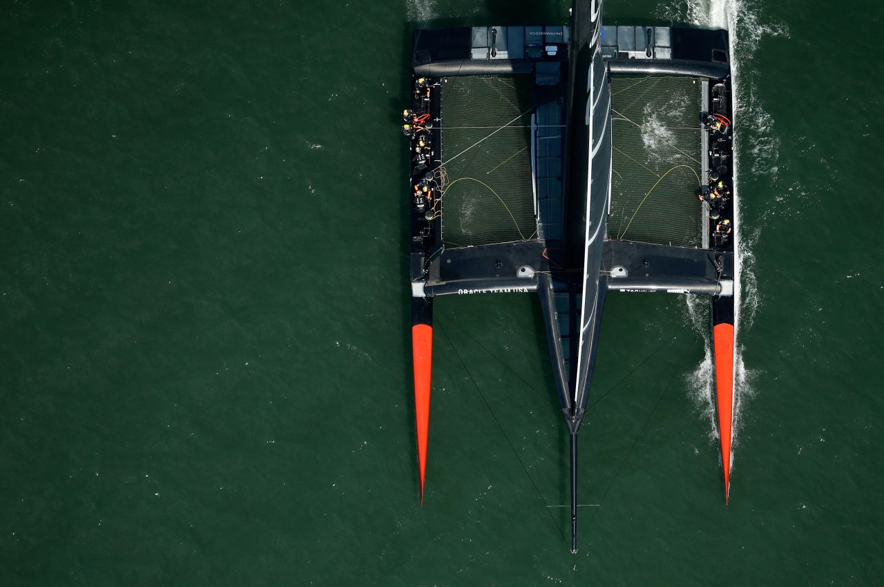 "They're as much like airplanes as they are like traditional boats, so I know we'll have a lot to learn from the engineers at Airbus," said team skipper Jimmy Spithill of today's high-tech multihulls. 