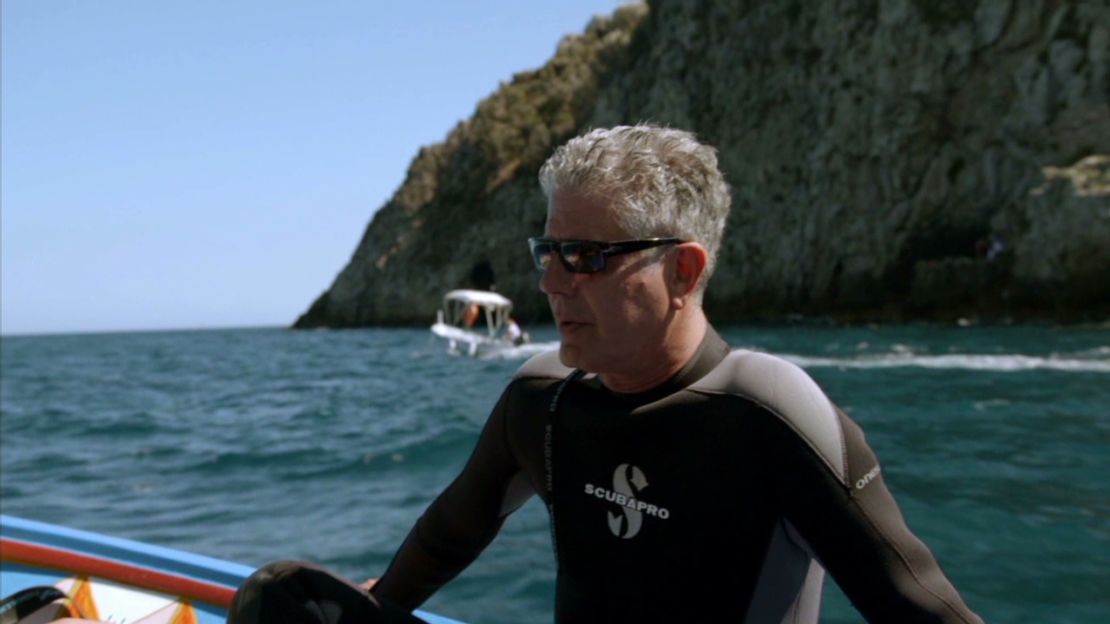 Bourdain did not care much for the inauthentic, and the fake fishing set up in Sicily riled him up.