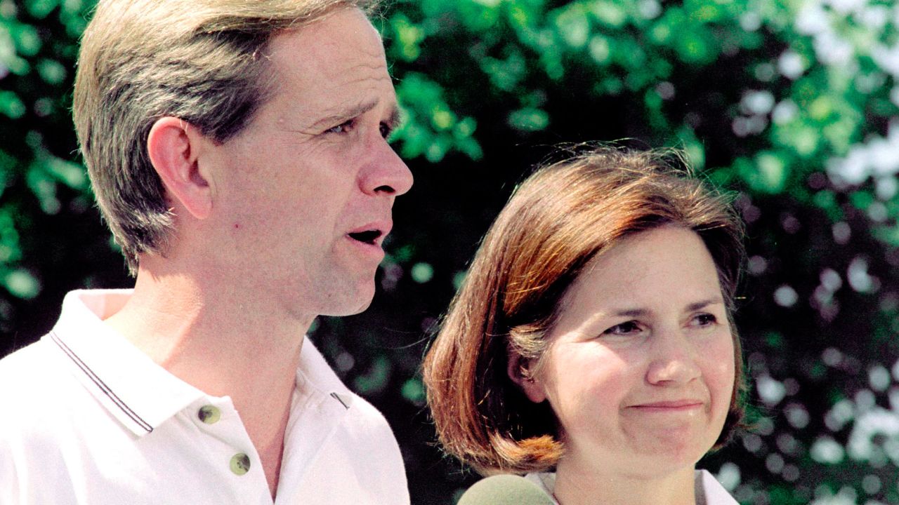 Smart's parents, Ed and Lois, talk to reporters about her kidnapping in June 2002 in Salt Lake City, Utah. Smart was taken from her bedroom in the middle of the night on June 5, 2002, and held captive for nine months. 