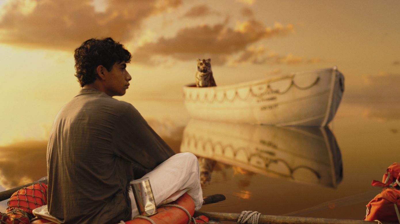 In<strong> "Life of Pi"</strong> (2012), a teenager traveling on a ship with his family (and their zoo animals) ends up in a lifeboat when the ship sinks during a storm. Among the lifeboat's other residents: a tiger named Richard Parker. It makes for an uneasy relationship as they drift across the ocean.<em> Lesson:</em> Leave the animals at home, or send for them separately.