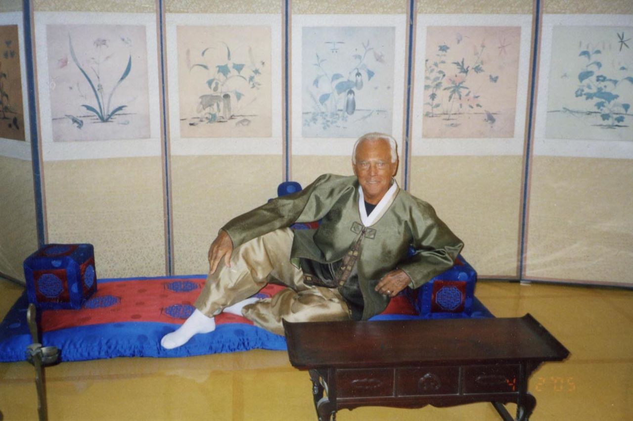 Giorgio Armani is among the list of high-profile hanbok admirers.