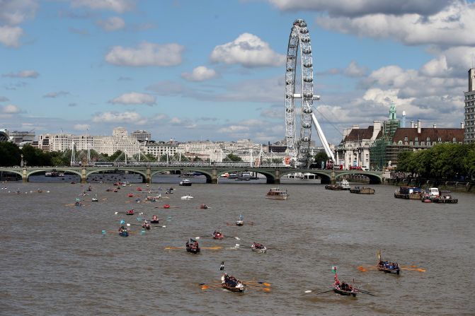 Crews compete in the annual "Great River Race," a 22-mile rowing race on the River Thames from the Docklands to Richmond. Since the government decided to revitalize the Docklands in the early 1980s, the area has been developed into a mixed-use community of residential, commercial and light industrial properties