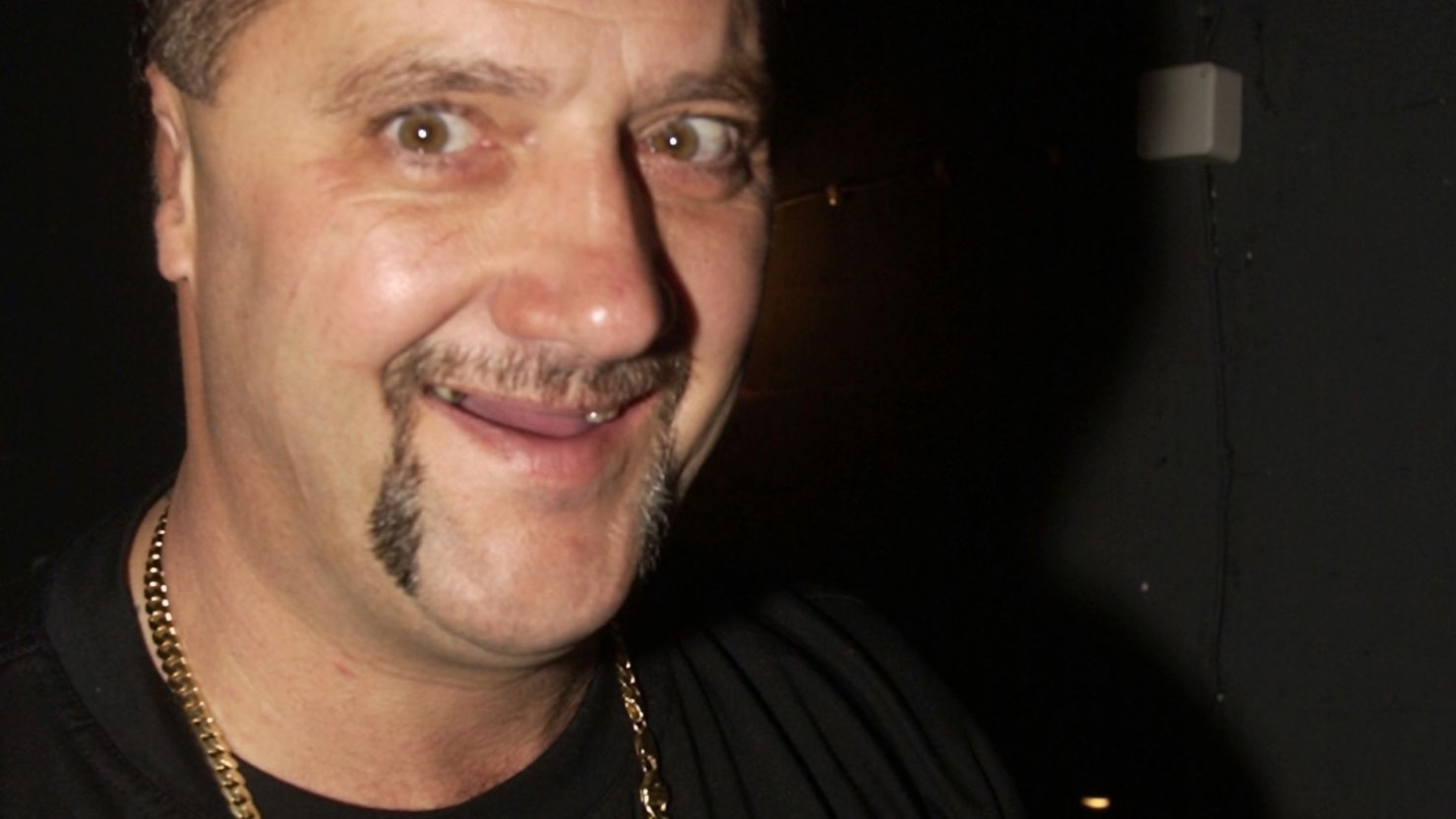 Ex-criminal Mark "Chopper" Read pictured at the Enmore Theatre in Sydney, Australia back in 2001.