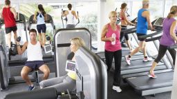 Gym treadmills weight lifting