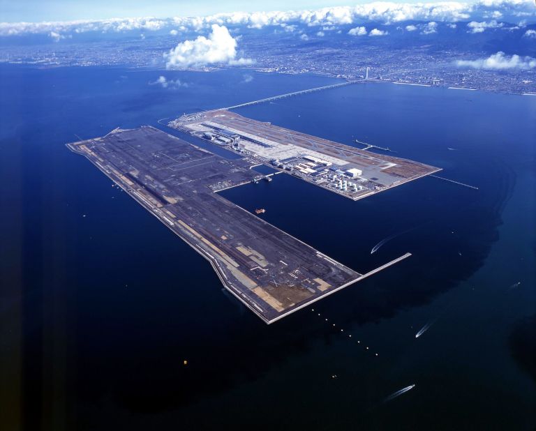 The floating runways off Osaka are the closest you can come to an aircraft carrier landing without enlisting.