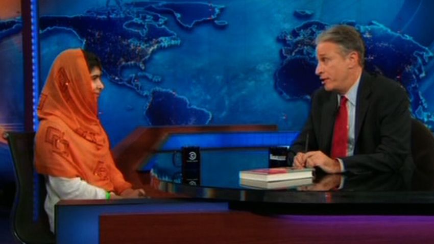Malala Daily Show Jon Stewart