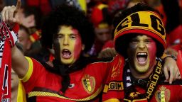 A general view of Belgium fans prior to the FIFA 2014 World Cup Qualifying Group A match between Scotland and Belgium at Hampden Park on September 6, 2013 in Glasgow, Scotland. (Photo by Scott Heavey/Getty Images