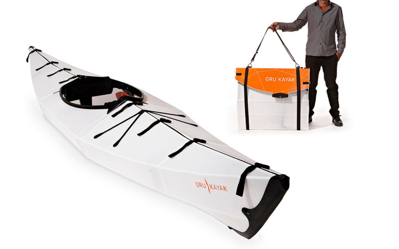 Whoever knew that origami and transport were such good friends? The art of folding offers a dynamic solution for on-the-go city dwellers with limited space. One such offering is the Oru Kayak -- a rigid, fully functioning kayak that folds up to form its own carry case.