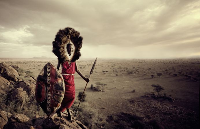 From a very early age, the Maasai boys learn the responsibilities of being a man and a warrior. The Maasai live in Kenya and Tanzania.