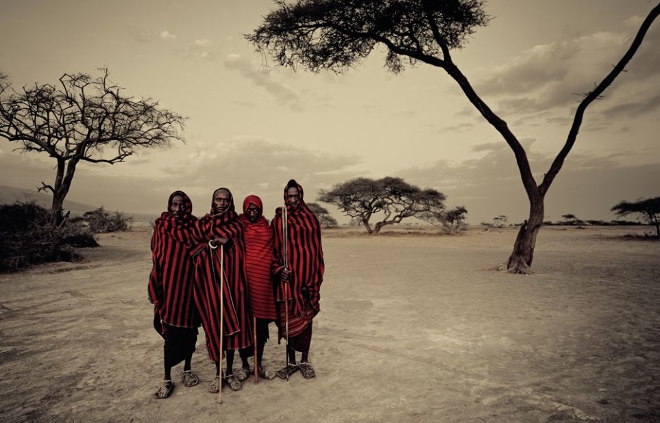 The British photographer visited one of the last great warrior cultures -- the Maasai (pictured). The Maasai are one of Africa's best-known tribes.