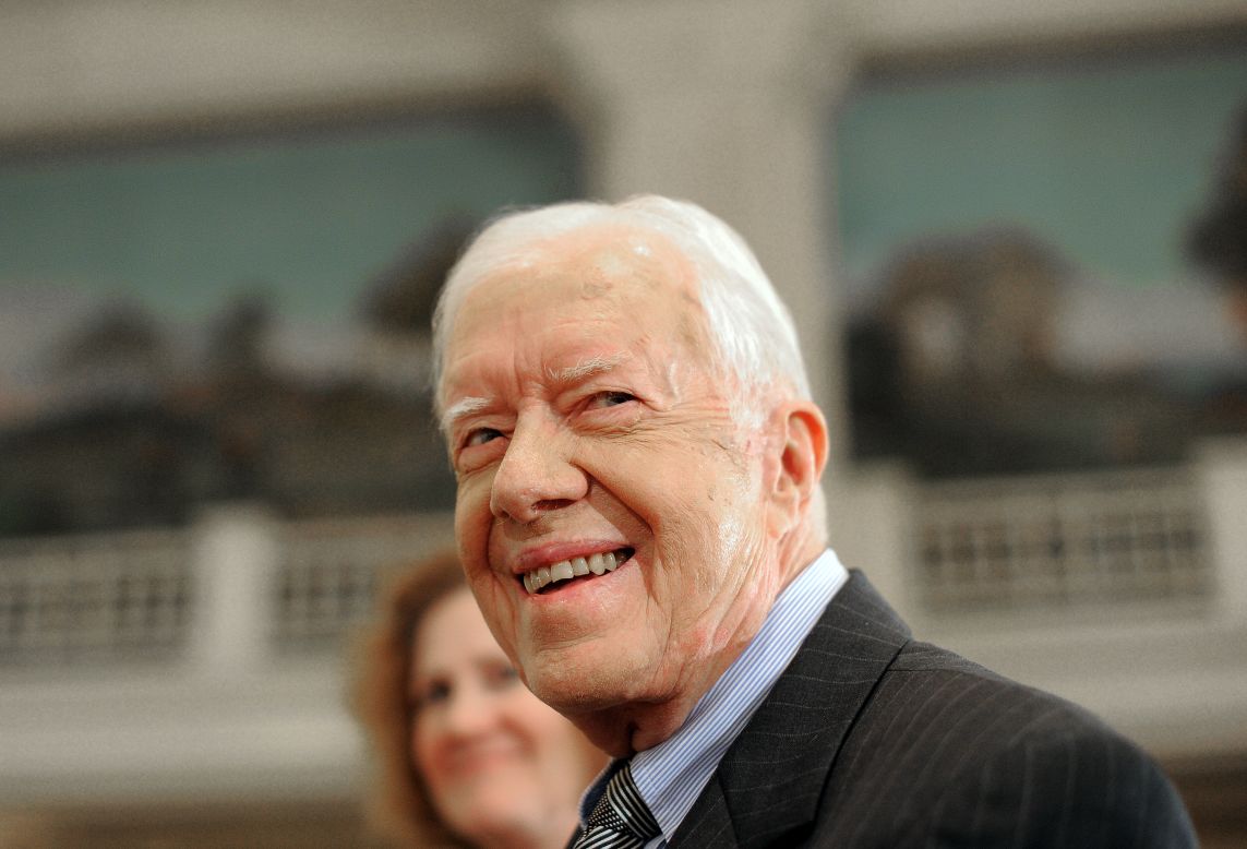 Former President Jimmy Carter won the Nobel Peace Prize in 2002. 