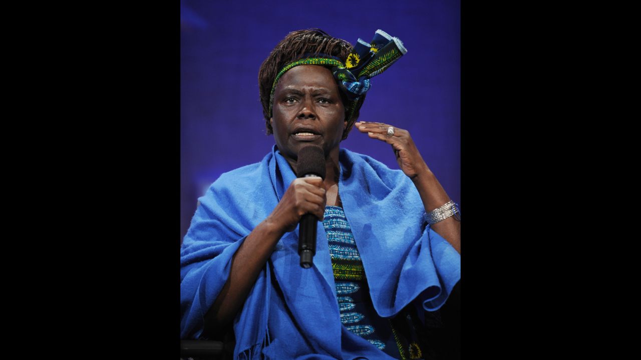 Wangari Muta Maathai, founder of the Green Belt Movement, Kenya, won the Nobel Peace Prize in 2004. 