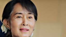 Aung San Suu Kyi won the Nobel Peace Prize in 1991.  Raveendran/AFP/Getty Images
