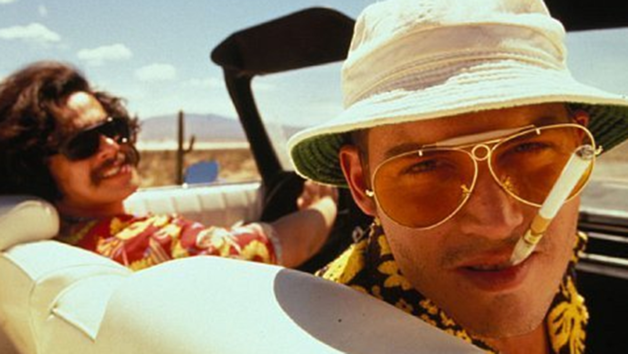 <strong>"Fear and Loathing in Las Vegas": </strong>Terry Gilliam's 1998 movie adaptation, gamely acted by Benicio del Toro and Johnny Depp, did its best to capture the gonzo spirit of Hunter S. Thompson's 1971 novel.