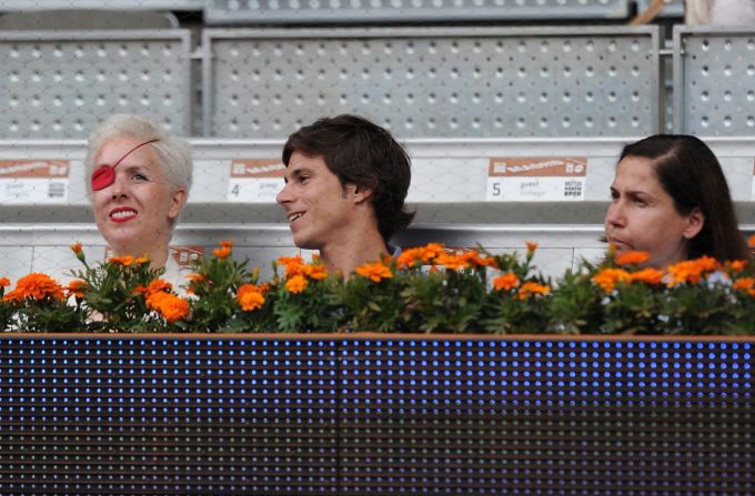 María de Villota en un partido de tenis en el Masters de Madrid en mayo de 2013.