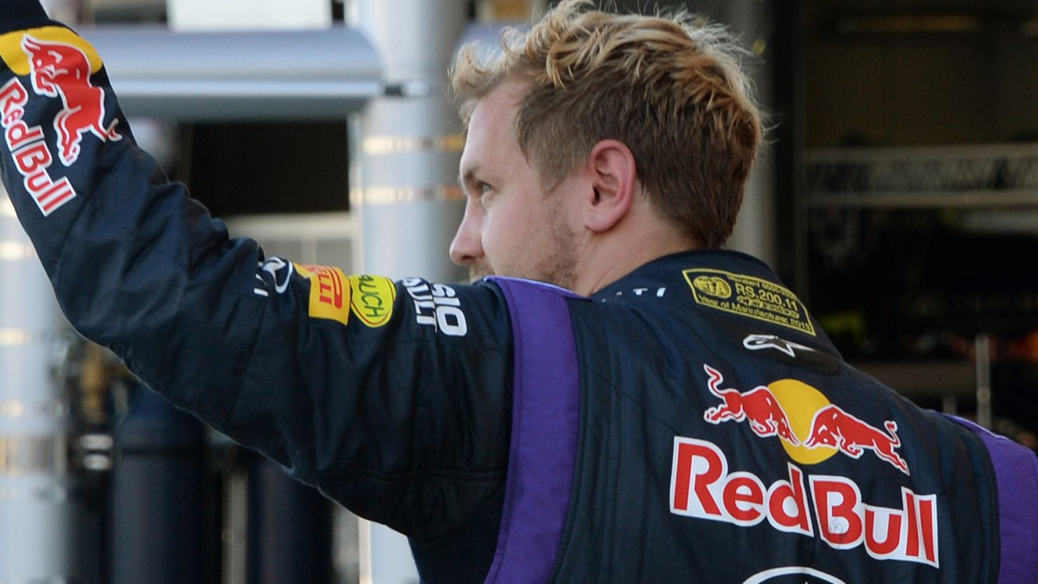 Sebastian Vettel waves to fans as he again proves quickest in practice ahead of the Japanese Grand Prix on Sunday.