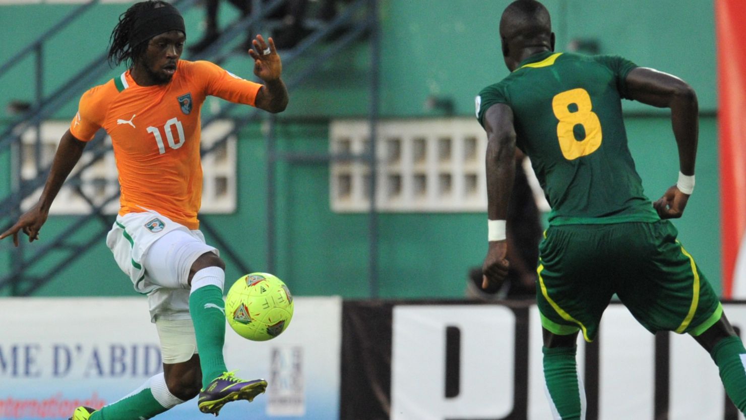 Gervinho, left, disappointed for Arsenal but he has flourished at Roma and led the Ivory Coast to a win against Senegal. 