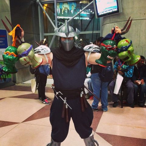 A nightmare for<a href="http://instagram.com/p/fWUKP5HlYJ/" target="_blank" target="_blank"> "Teenage Mutant Ninja Turtles"</a> fans brought to life.