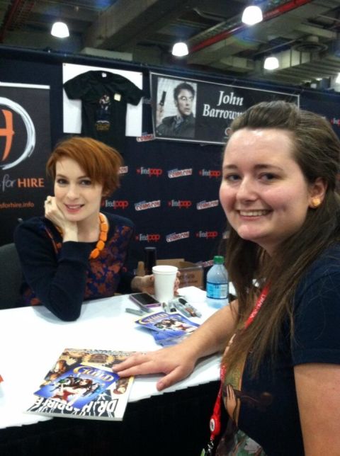A big part of Comic Con for many fans is meeting some of their favorite celebrities. Carinna Files, right, <a href="http://t.co/QAfvobfXqE" target="_blank" target="_blank">was thrilled</a> to meet Felicia Day.