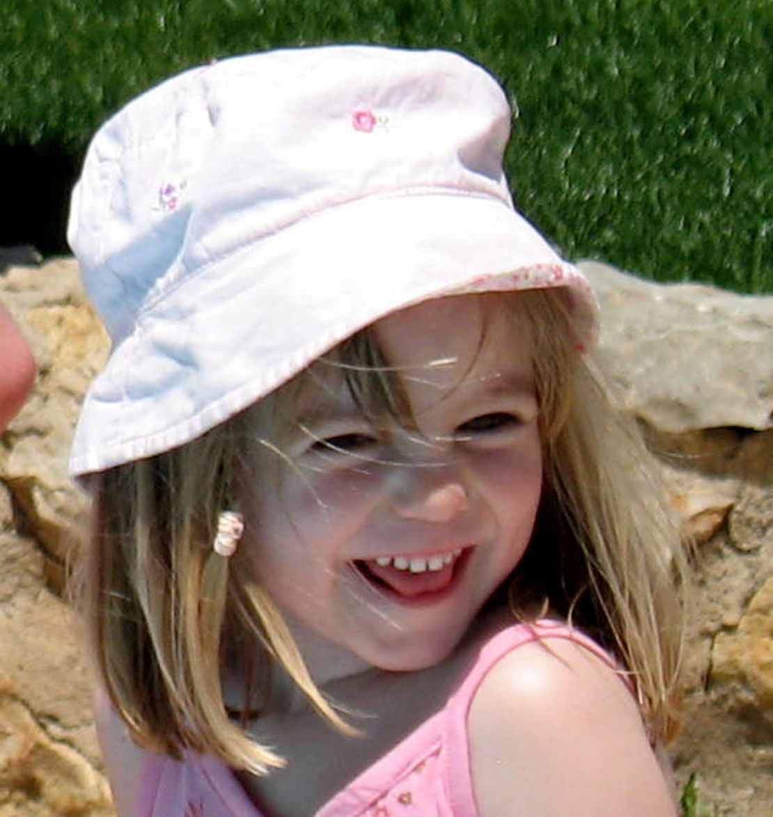 Madeleine McCann on May 3, 2007, the same day she went missing .