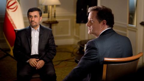 "Like most despots," Morgan wrote of then-Iranian president Mahmoud Ahmadinejad, "he's a weird mixture of charm, ruthlessness, outrageous opinions, and a very sinister stare."