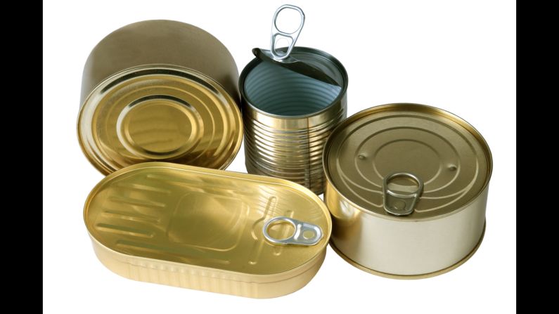 <strong>Canned food: </strong>BPA epoxy resins can leach into your food from the lining of metal food cans. In <a href="index.php?page=&url=http%3A%2F%2Fwww.cdc.gov%2Fbiomonitoring%2FBisphenolA_FactSheet.html" target="_blank" target="_blank">one CDC study</a>, researchers found traces of BPA in the urine of nearly all 2,517 participants. 